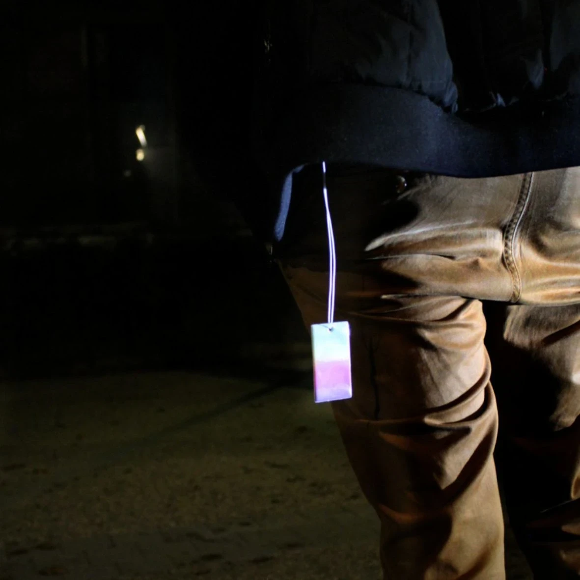 Réflecteur rectangle avec ficelle