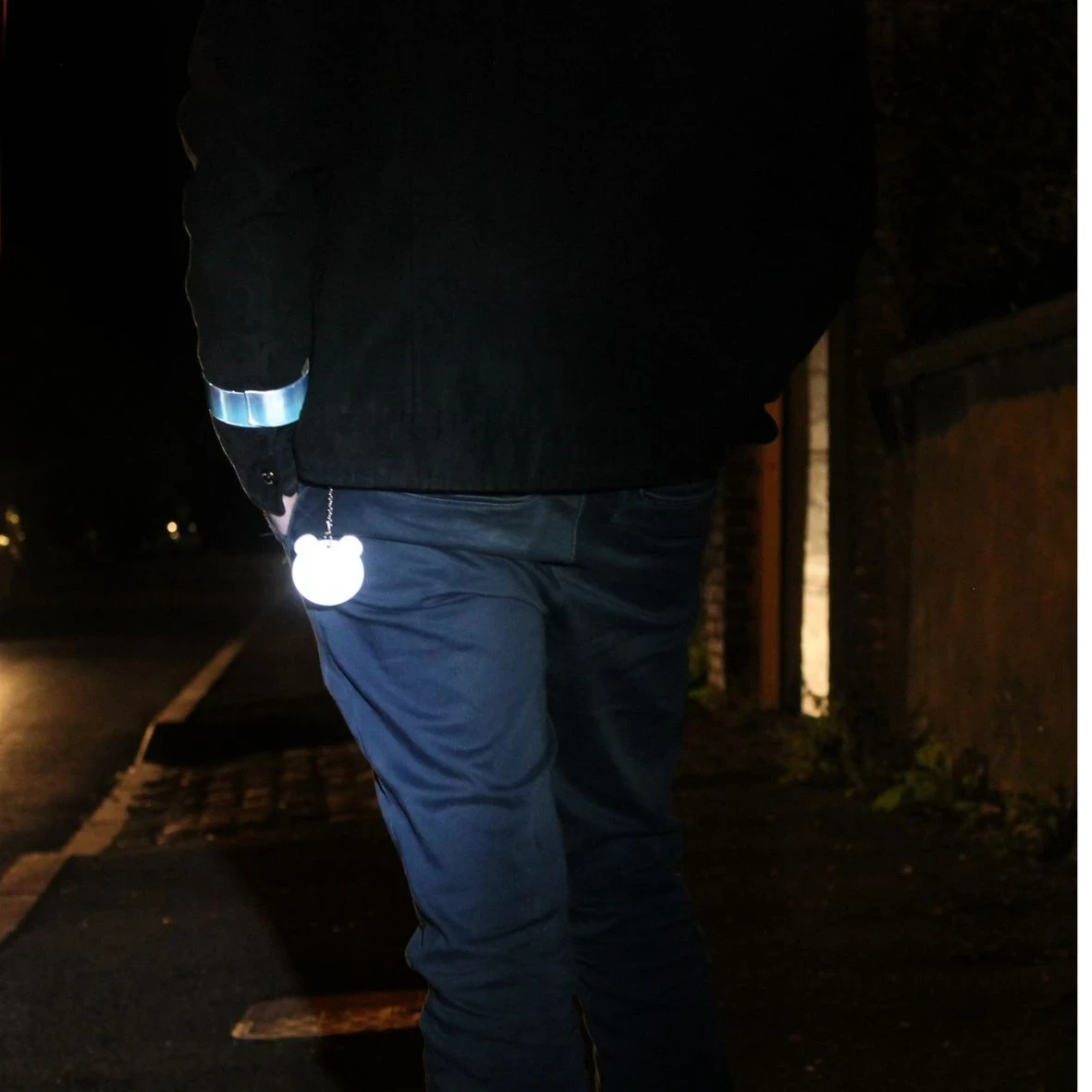 Réflecteur pour chat avec chaîne en métal