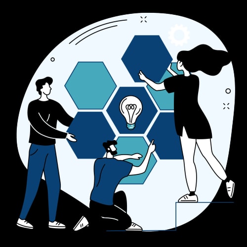 Illustration d'équipe