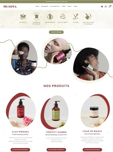 MUSOYA - Site e-commerce