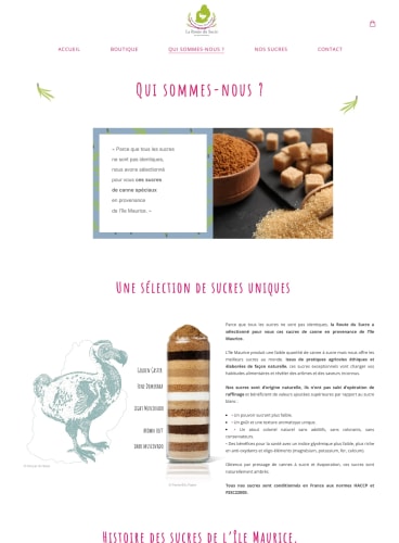 LA ROUTE DU SUCRE - Site e-commerce