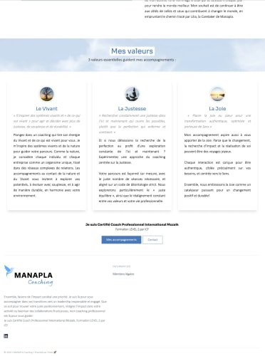 MANAPLA COACHING- Site vitrine