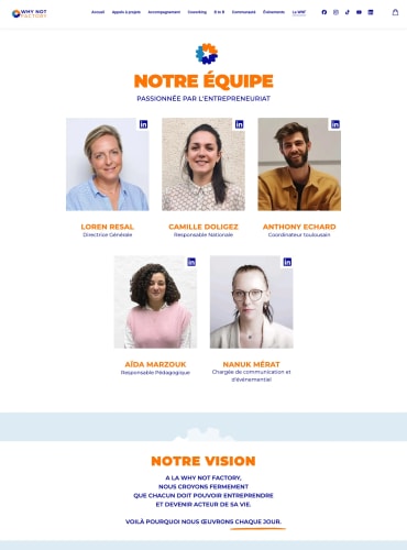 THE WHY NOT FACTORY - Site Vitrine