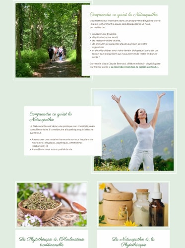 NATURE SENSORIELLE - Site vitrine