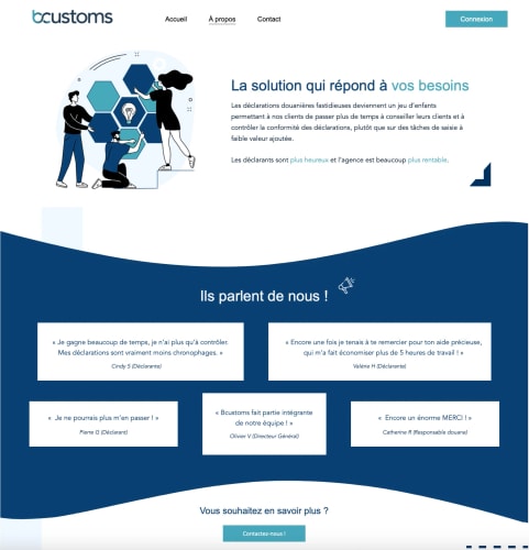 BCUSTOMS - Site vitrine