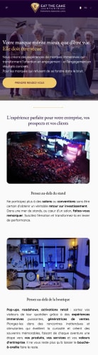 EAT THE CAKE STUDIO - Site vitrine