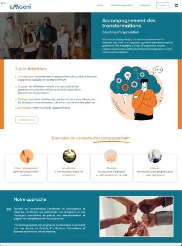 EMGENI - Site Vitrine