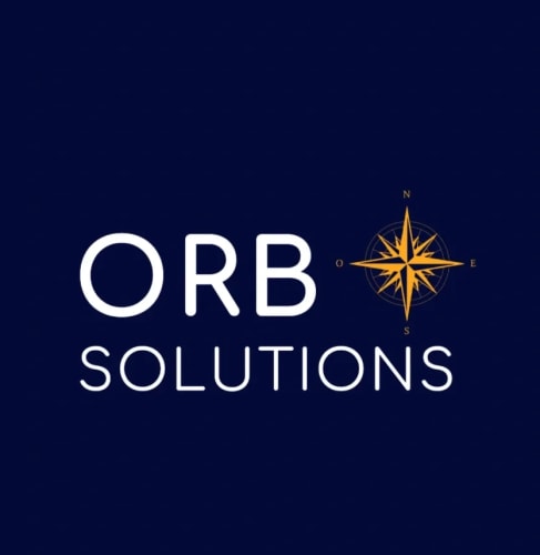 Logo d'ORB SOLUTIONS, consultant en marchés de Défense & Sécurité, réalisé par l'équipe de l'Agence Vitrine