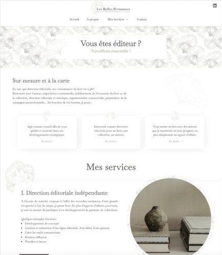 LES BELLES PERSONNES - Site Vitrine