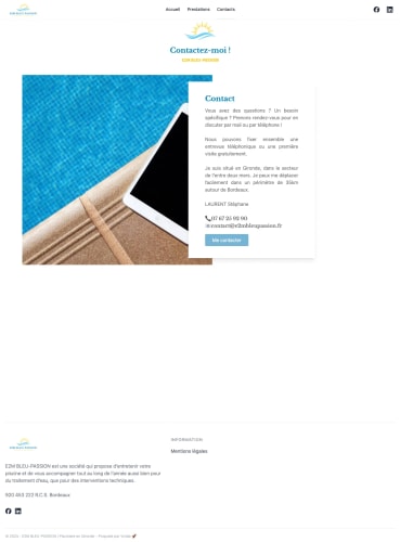 E2M BLEU PASSION - Site vitrine