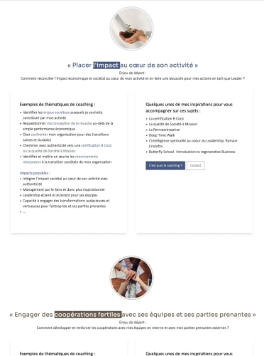 MANAPLA COACHING- Site vitrine