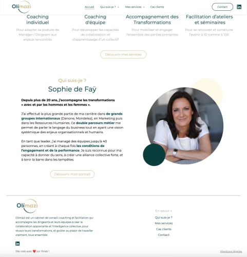 OLIMAZI - Site vitrine