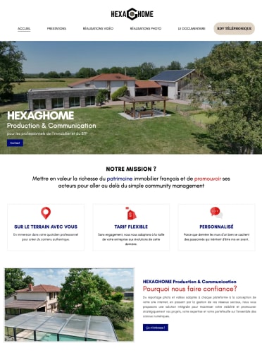HEXAGHOME - Site vitrine