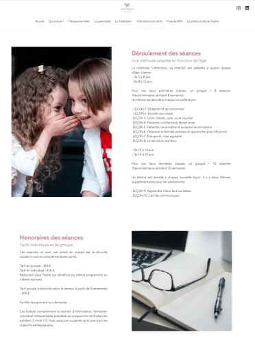 SOPHIE DIONNET - Site vitrine