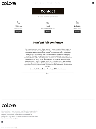 COLORE - Site vitrine
