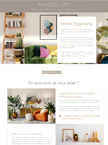TAUDOU LIST - Site vitrine