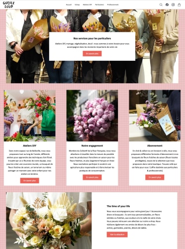 GUEULE DE LOUP - Site e-commerce