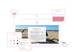 Page d'accueil du site de Sophie Dionnet, thérapeute, réalisé par l'équipe de l'Agence Vitrine
