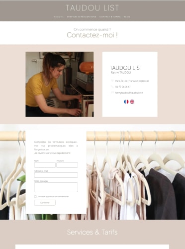 TAUDOU LIST - Site vitrine