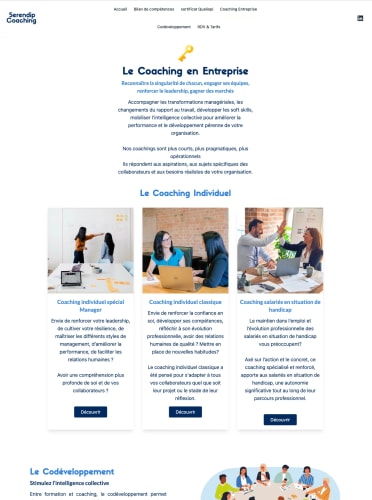 SERENDIP COACHING - Site vitrine