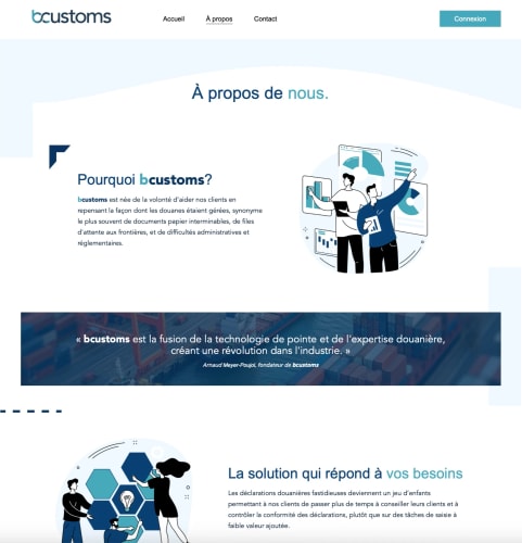 BCUSTOMS - Site vitrine