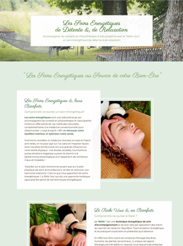 NATURE SENSORIELLE - Site vitrine