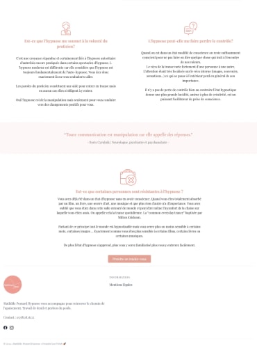 MP HYPNOSE - Site vitrine