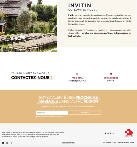 INVITIN - Landing Page