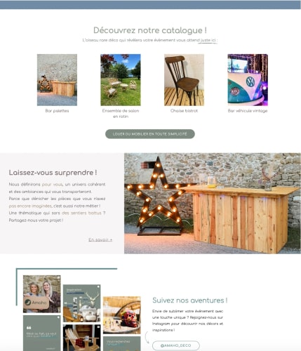 AMAHO - Site e-Commerce