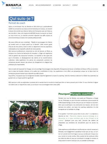 MANAPLA COACHING- Site vitrine