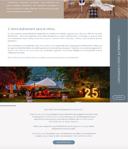 AMAHO - Site e-Commerce