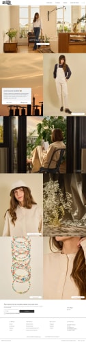 Site e-commerce de Christine Mercadier, marque de vêtements et accessoires, réalisé par l'équipe de l'Agence Vitrine