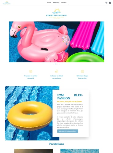 E2M BLEU PASSION - Site vitrine