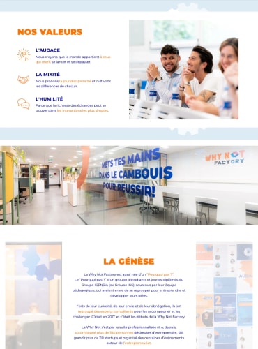 THE WHY NOT FACTORY - Site Vitrine