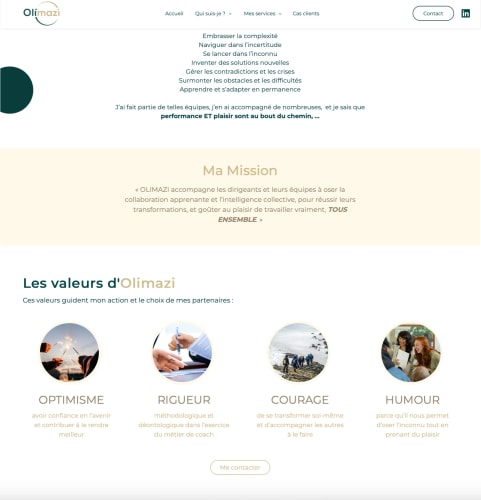 OLIMAZI - Site vitrine