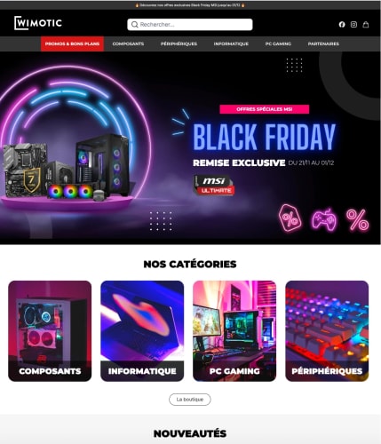WIMOTIC - Site e-commerce