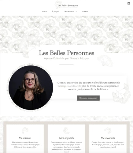 LES BELLES PERSONNES - Site Vitrine