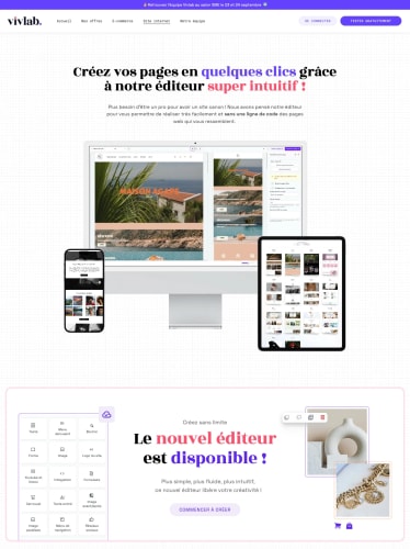 VIVLAB - Site vitrine