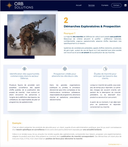ORB SOLUTIONS - Site Vitrine