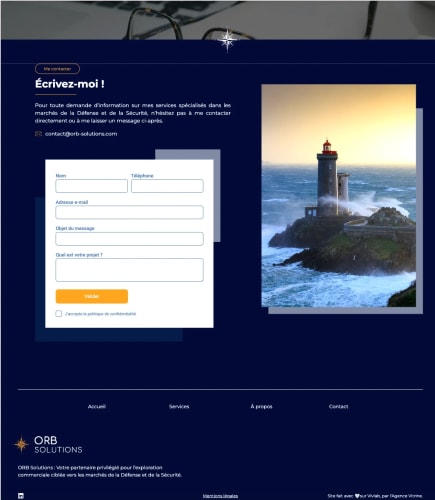 ORB SOLUTIONS - Site Vitrine