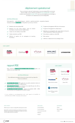 NSW CONSEIL - Site Vitrine