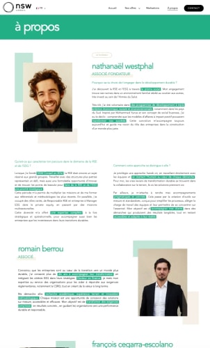 NSW CONSEIL - Site Vitrine