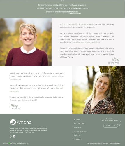 AMAHO - Site e-Commerce