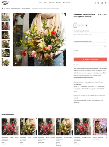 GUEULE DE LOUP - Site e-commerce