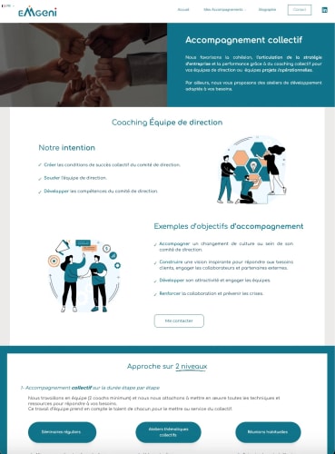 EMGENI - Site Vitrine