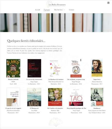 LES BELLES PERSONNES - Site Vitrine