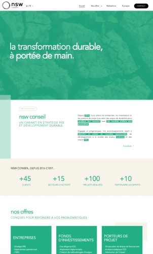 NSW CONSEIL - Site Vitrine