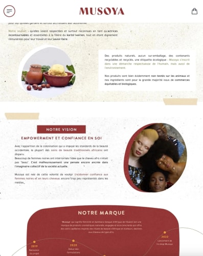 MUSOYA - Site e-commerce