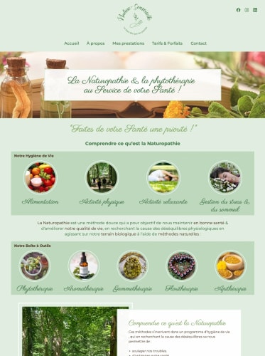 NATURE SENSORIELLE - Site vitrine