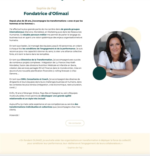 OLIMAZI - Site vitrine